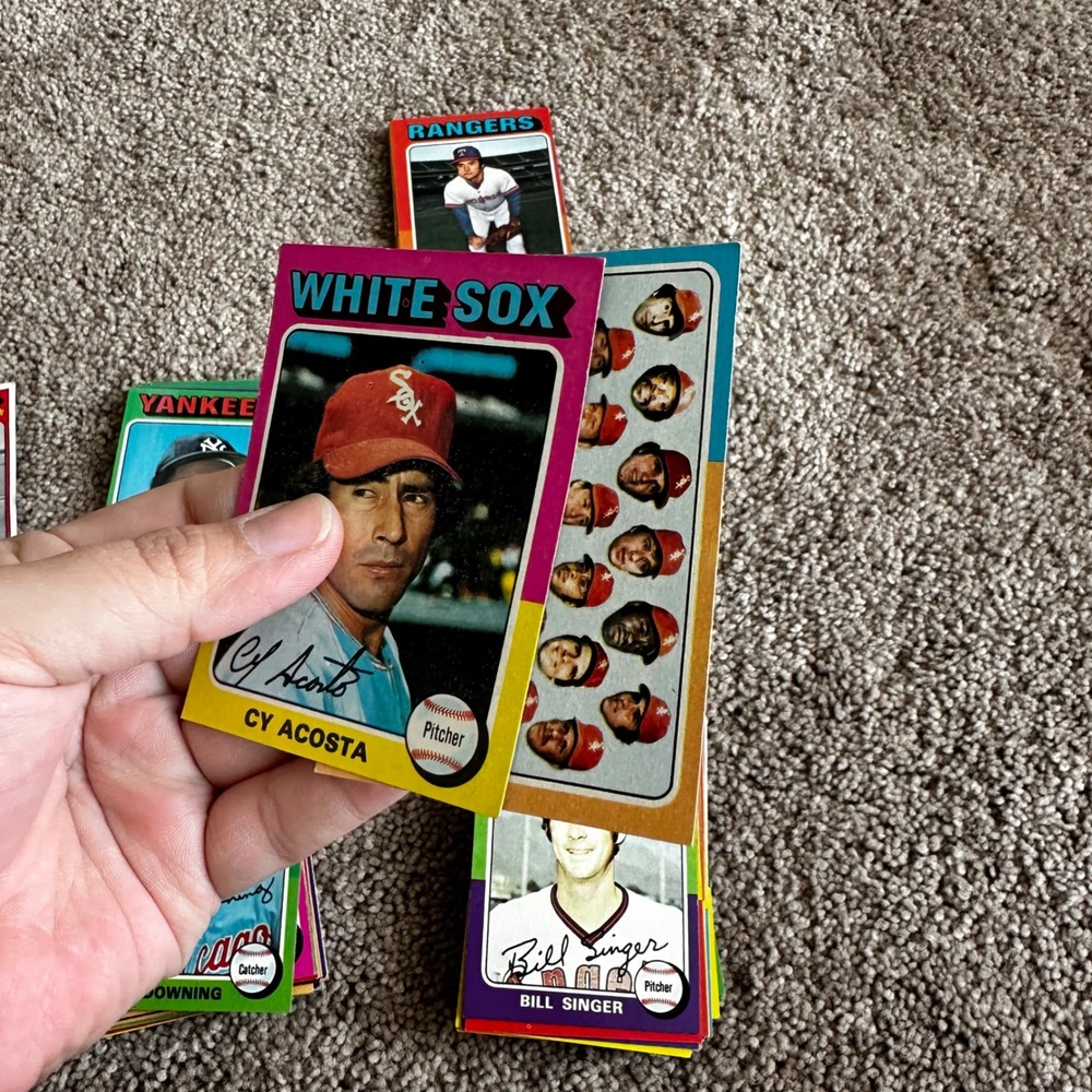 1975 Topps Baseball Card Lot Willie Stargell Catfish Hunter Brian Downing 105 ct - Picture 9 of 11